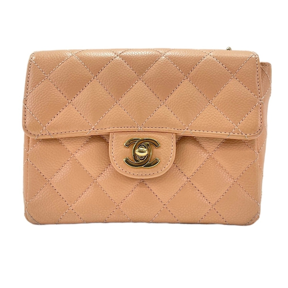 Chanel Mini Matelassé Shoulder Bag, Orange - Picture 2 of 13
